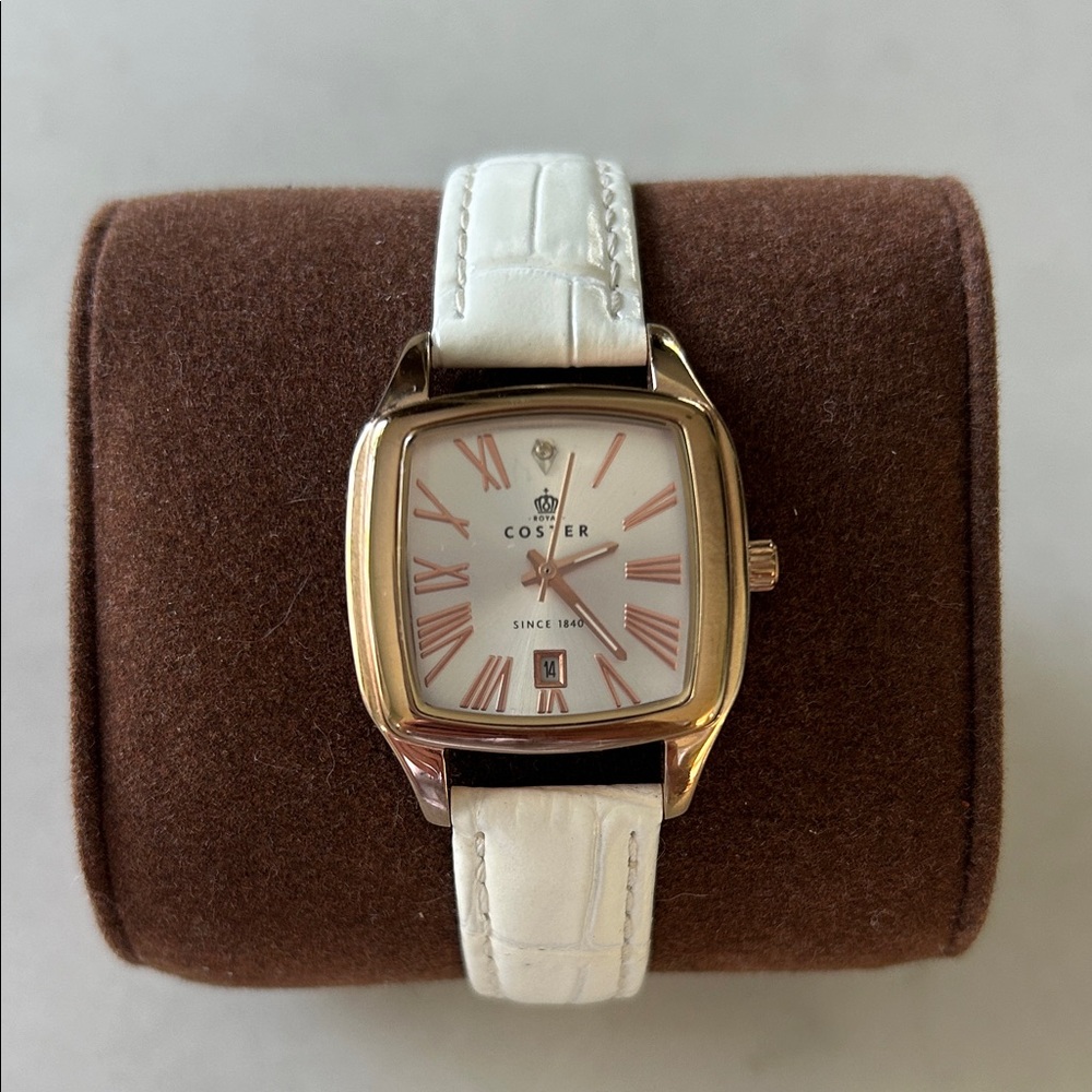 Oster Women's Rose Gold and White Watch
